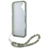 Guess GUHMP16MHCPOFPA iPhone 16 Plus6.7 zielony/green hardcase IML Flowers Allover Electro With Pearl Strap MagSafe