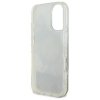 Guess GUHMP16SLFMWTE iPhone 166.1 beżowy/beige hardcase Liquid Glitter Flower MagSafe