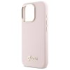 Guess GUHCP16XSMBSLP iPhone 16 Pro Max6.9 różowy/pink hardcase Silicone Script Metal Logo & Frame