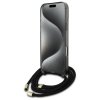 Guess GUHMP16XHCTSGNSK iPhone 16 Pro Max 6.9 czarny/black hardcase Crossbody Cord Script MagSafe