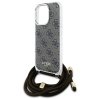 Guess GUHCP16LHC4SEW iPhone 16 Pro 6.3  brązowy/brown hardcase Crossbody Cord 4G Print