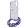 Guess GUHMP16SHCTSGNSU iPhone 16 6.1    fioletowy/purple hardcase Crossbody Cord Script MagSafe