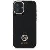 Guess GUHCP16SM4DGPK iPhone 16 6.1      czarny/black hardcase Silicone Logo Strass 4G