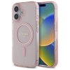 Guess GUHMP16SHFGEREP iPhone 16 6.1     różowy/pink hardcase IML Glitter Circle MagSafe