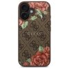Guess GUHMP16SP4ROPEMCW iPhone 16 6.1   brązowy/brown hardcase 4G Flowers Print MagSafe