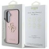 Etui Guess Grained Big 4G Logo Small     Classic Logo do Samsung Galaxy S25 różowy