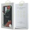 Etui Guess Leather 4G Flowers Print      Metal Classic Logo MagSafe Samsung Galaxy S25 Ultra czarny