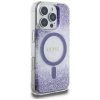 Etui Guess HC Resin Bottom Glitter do    iPhone 16 Pro MagSafe fioletowy