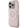 Etui Guess IML Metal Mountain Logo       MagSafe do iPhone 16 Pro różowy