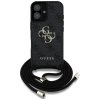Etui Guess 4G Big Logo Cord Stap         Crossbody do iPhone 16 czarny