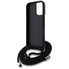 Etui Guess 4G Big Logo Cord Stap         Crossbody do iPhone 16 Plus czarny