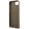 Etui Guess Grained Triangle MagSafe do   iPhone 16e brązowy