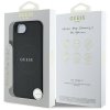 Etui Guess Grained Ring MagSafe do       iPhone 16e czarny