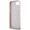 Etui Guess Grained Ring MagSafe do       iPhone 16e różowy