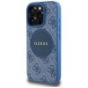 Etui Guess 4G Circle Classic Logo        MagSafe do iPhone 16 Pro Max niebieski