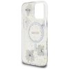 Etui Guess Resin Flowers MagSafe do      iPhone 16 Pro Max fioletowy