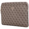 Torba Guess Sleeve 14 4G Zipper Pocket  Triangle Logo brązowy