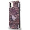 Hello Kitty HKHCN61HDGPTP iPhone 11 / Xr 6.1 różowy/pink hardcase IML Tags Graffiti