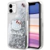 Hello Kitty HKHCN61LIKHET iPhone 11 / Xr 6.1 srebrny/silver hardcase Liquid Glitter Charms Kitty Head