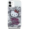 Hello Kitty HKHCP15SHDGPHT iPhone 15 / 14 / 13 6.1 biały/white hardcase IML Kitty On Bricks Graffiti