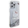 Hello Kitty HKHCP15XLIKHET iPhone 15 Pro Max 6.7 srebrny/silver hardcase Liquid Glitter Charms Kitty Head