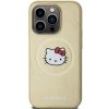 Hello Kitty HKHMP13LPGHCKD iPhone 13 Pro / 13 6.1 złoty/gold hardcase Leather Kitty Head MagSafe