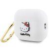 Hello Kitty HKAP23DKHSH Airpods Pro 2 (2022/2023) cover biały/white Silicone 3D Kitty Head