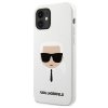 Karl Lagerfeld KLHCP12SSLKHWH iPhone 12 mini 5,4 biały/white hardcase Silicone Karl`s Head