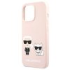 Karl Lagerfeld KLHCP13LSSKCI iPhone 13 Pro / 13  6,1 hardcase jasno różowy/light pink Silicone Karl & Choupette