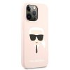 Karl Lagerfeld KLHCP13LSLKHLP iPhone 13Pro / 13 6,1 jasnoróżowy/light pink hardcase Silicone Karl`s Head