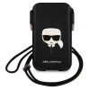 Karl Lagerfeld Torebka KLHCP12MOPHKHK 6,1 czarny/black hardcase Saffiano Ikonik Karl`s Head