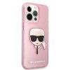 Karl Lagerfeld KLHCP13XKHTUGLP iPhone 13 Pro Max 6,7 różowy/pink hardcase Glitter Karl`s Head