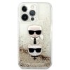 Karl Lagerfeld KLHCP13XKICGLD iPhone 13 Pro Max 6,7 złoty/gold hardcase Liquid Glitter Karl&Choupette Head