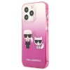 Karl Lagerfeld KLHCP13LTGKCP iPhone 13Pro / 13 6,1 hardcase różowy/pink Gradient Ikonik Karl & Choupette