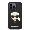 Karl Lagerfeld KLHMP14XSLKHBK iPhone 14 Pro Max 6,7 hardcase czarny/black Silicone Karl`s Head Magsafe