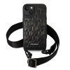 Karl Lagerfeld KLHCP14SSTMMK iPhone 14 / 15 / 13 6,1 hardcase czarny/black Monogram Plaque Logo Strap