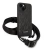Karl Lagerfeld KLHCP14SSTMMK iPhone 14 / 15 / 13 6,1 hardcase czarny/black Monogram Plaque Logo Strap