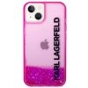 Karl Lagerfeld KLHCP14SLCKVF iPhone 14 / 15 / 13 6,1 różowy/pink hardcase Liquid Glitter Elong