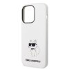 Karl Lagerfeld KLHCP14LSNCHBCH iPhone 14 Pro 6,1 hardcase biały/white Silicone Choupette