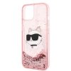 Karl Lagerfeld KLHCP14MLNCHCP iPhone 14 Plus / 15 Plus 6,7 różowy/pink hardcase Glitter Choupette Head
