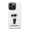 Karl Lagerfeld KLHCP14LSNIKBCH iPhone 14 Pro 6,1 hardcase biały/white Silicone Ikonik