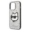 Karl Lagerfeld KLHCP14XG2CPS iPhone 14 Pro Max 6,7 srebrny/silver hardcase Glitter Choupette Patch