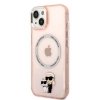 Karl Lagerfeld KLHMP14SHNKCIP iPhone 14 / 15 / 13 6,1 hardcase różowy/pink Iconic Karl&Choupette Magsafe