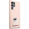 Karl Lagerfeld KLHCS23LSNCHBCP S23 Ultra S918 hardcase różowy/pink Silicone Choupette