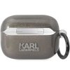 Karl Lagerfeld KLAP2HNKCTGK Airpods Pro 2 (2022/2023) cover czarny/black Glitter Karl&Choupette