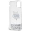Karl Lagerfeld KLHCN61LNCHCS iPhone 11/XR srebrny/silver hardcase Glitter Choupette Head