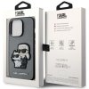 Karl Lagerfeld KLHCP14LSANKCPG iPhone 14 Pro 6.1 hardcase srebrny/silver Saffiano Karl & Choupette