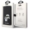 Karl Lagerfeld KLBKP14LSANKCPK iPhone 14 Pro 6.1 bookcase czarny/black Saffiano Karl & Choupette