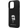 Karl Lagerfeld KLHCP13LSMHKNPK iPhone 13 Pro / 13 6.1 czarny/black Silicone Ikonik Metal Pin