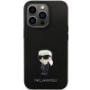 Karl Lagerfeld KLHCP14LSMHKNPK iPhone 14 Pro 6.1 czarny/black Silicone Ikonik Metal Pin